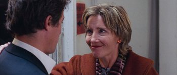 Movie still from “Love Actually” (2003), directed by Richard Curtis – Close Up shot, Over the shoulder angle