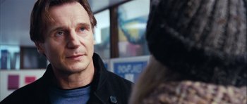 Movie still from “Love Actually” (2003), directed by Richard Curtis – Close Up shot, Over the shoulder angle