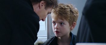 Movie still from “Love Actually” (2003), directed by Richard Curtis – Close Up shot, Over the shoulder angle