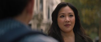 Movie still from “Lyle, Lyle, Crocodile” (2022), directed by Will Speck – A person looking at something; Close Up shot, Over the shoulder angle