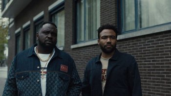 Movie still from “Atlanta” (2016), created by Donald Glover – Medium shot, Low angle