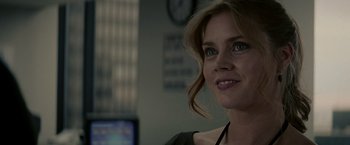 Movie still from “Man of Steel” (2013), directed by Zack Snyder – A person with blue eyes; Close Up shot, Over the shoulder angle