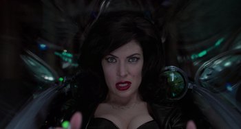 Movie still from “Men in Black II” (2002), directed by Barry Sonnenfeld – A person wearing a leather jacket; Close Up shot, Overhead angle