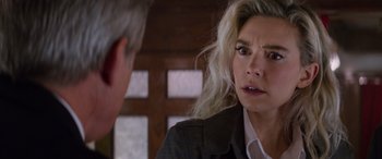 Movie still from “Mission: Impossible - Dead Reckoning Part One” (2023), directed by Christopher McQuarrie – A man and a woman are looking at one another; Close Up shot, Over the shoulder angle