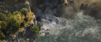 Movie still from “Mission: Impossible - Dead Reckoning Part One” (2023), directed by Christopher McQuarrie – A body of water that has a body of water in it; Extreme Wide shot, High angle