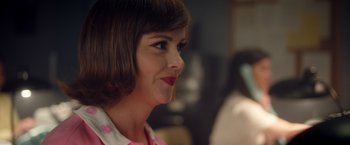 Movie still from “Monstrous” (2022), directed by Chris Sivertson – A person with short hair; Close Up shot, Over the shoulder angle
