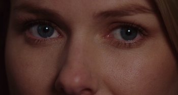 Movie still from “Mulholland Drive” (2001), directed by David Lynch – View of a woman's eyes; Extreme Close Up shot, Overhead angle