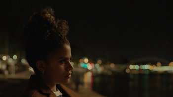 Movie still from “Atlanta” (2016), created by Donald Glover – Close Up shot, Over the shoulder angle