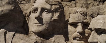 Movie still from “National Treasure: Book of Secrets” (2007), directed by Jon Turteltaub – The face of an indian on a rock; Extreme Close Up shot, Low angle