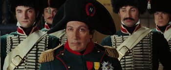Movie still from “Night at the Museum: Battle of the Smithsonian” (2009), directed by Shawn Levy – A person wearing a hat; Close Up shot, Low angle