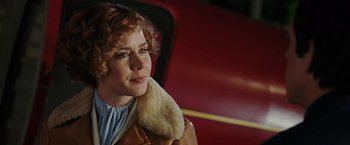 Movie still from “Night at the Museum: Battle of the Smithsonian” (2009), directed by Shawn Levy – A person sitting in a chair; Close Up shot, Over the shoulder angle