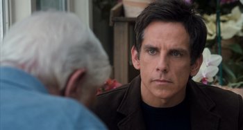 Movie still from “Night at the Museum: Secret of the Tomb” (2014), directed by Shawn Levy – A person sitting in front of another person; Close Up shot, Over the shoulder angle