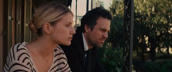 Movie still from “Now You See Me” (2013), directed by Louis Leterrier – A man and a woman sitting next to each other; Close Up shot, Low angle