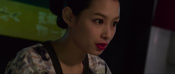 Movie still from “Oldboy” (2003), directed by Park Chan-wook – A person wearing a plaid shirt; Close Up shot, Low angle