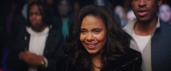 Movie still from “On the Come Up” (2022), directed by Sanaa Lathan – A woman smiling for the camera; Close Up shot, High angle