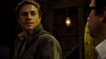 Movie still from “Pacific Rim” (2013), directed by Guillermo del Toro – Close Up shot, Over the shoulder angle