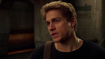 Movie still from “Pacific Rim” (2013), directed by Guillermo del Toro – A person wearing a sweater; Close Up shot, High angle