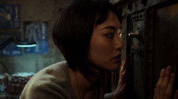 Movie still from “Pacific Rim” (2013), directed by Guillermo del Toro – Close Up shot, Over the shoulder angle