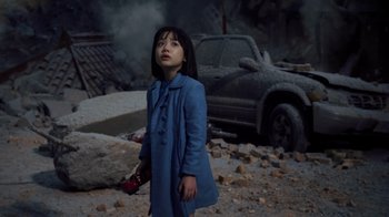 Movie still from “Pacific Rim” (2013), directed by Guillermo del Toro – Medium shot, High angle