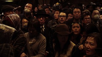 Movie still from “Pacific Rim” (2013), directed by Guillermo del Toro – Medium shot, High angle