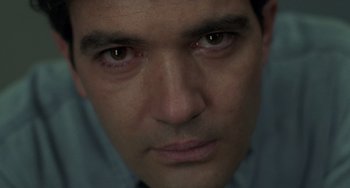 Movie still from “Philadelphia” (1993), directed by Jonathan Demme – A man's eyes and face; Extreme Close Up shot, High angle