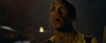 Movie still from “Pirates of the Caribbean: On Stranger Tides” (2011), directed by Rob Marshall – A person with a beard; Close Up shot, Low angle