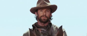 Movie still from “Australia” (2008), directed by Baz Luhrmann – A person wearing a hat; Close Up shot, Low angle