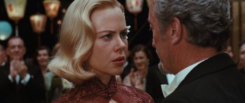 Movie still from “Australia” (2008), directed by Baz Luhrmann – A man and a woman talking to each other; Close Up shot, Over the shoulder angle