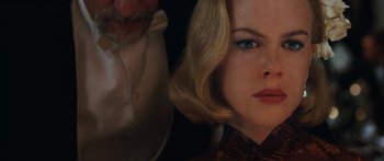 Movie still from “Australia” (2008), directed by Baz Luhrmann – A woman's face and a man's face; Close Up shot, Over the shoulder angle