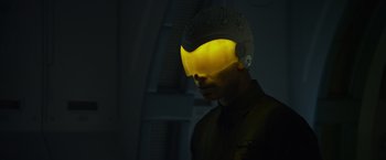 Movie still from “Prometheus” (2012), directed by Ridley Scott – Close Up shot, Low angle