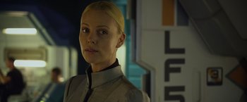 Movie still from “Prometheus” (2012), directed by Ridley Scott – Close Up shot, Over the shoulder angle