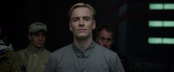 Movie still from “Prometheus” (2012), directed by Ridley Scott – Close Up shot, Low angle
