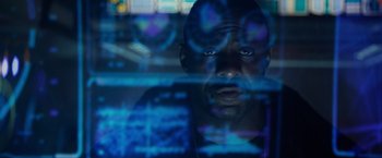 Movie still from “Prometheus” (2012), directed by Ridley Scott – Close Up shot, Over the shoulder angle