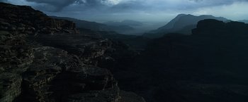 Movie still from “Prometheus” (2012), directed by Ridley Scott – Extreme Wide shot, High angle