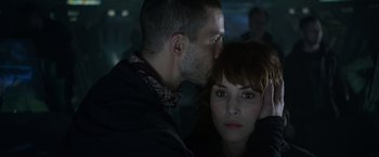 Movie still from “Prometheus” (2012), directed by Ridley Scott – Close Up shot, Over the shoulder angle