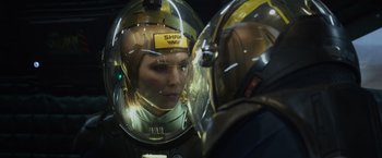 Movie still from “Prometheus” (2012), directed by Ridley Scott – Close Up shot, Over the shoulder angle