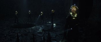 Movie still from “Prometheus” (2012), directed by Ridley Scott – Wide shot, High angle