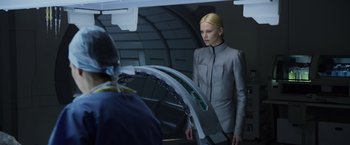 Movie still from “Prometheus” (2012), directed by Ridley Scott – Medium shot, Low angle