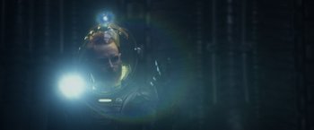 Movie still from “Prometheus” (2012), directed by Ridley Scott – Medium shot, Over the shoulder angle
