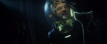 Movie still from “Prometheus” (2012), directed by Ridley Scott – Close Up shot, Over the shoulder angle