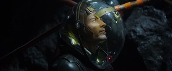 Movie still from “Prometheus” (2012), directed by Ridley Scott – Close Up shot, Low angle