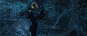 Movie still from “Prometheus” (2012), directed by Ridley Scott – Medium shot, Overhead angle