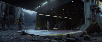 Movie still from “Prometheus” (2012), directed by Ridley Scott – Extreme Wide shot, Low angle