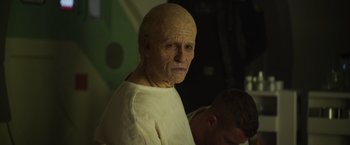 Movie still from “Prometheus” (2012), directed by Ridley Scott – Close Up shot, Over the shoulder angle