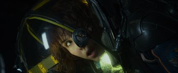 Movie still from “Prometheus” (2012), directed by Ridley Scott – Close Up shot, Low angle