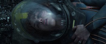 Movie still from “Prometheus” (2012), directed by Ridley Scott – Close Up shot, Overhead angle
