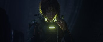 Movie still from “Prometheus” (2012), directed by Ridley Scott – Close Up shot, Low angle