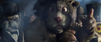 Movie still from “Rango” (2011), directed by Gore Verbinski – The face of an animal; Close Up shot, Low angle