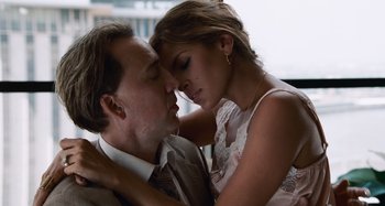 Movie still from “Bad Lieutenant: Port of Call New Orleans” (2009), directed by Werner Herzog – A man and a woman are kissing in a car; Close Up shot, Low angle