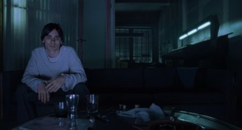 Movie still from “Requiem for a Dream” (2000), directed by Darren Aronofsky – Medium shot, Low angle